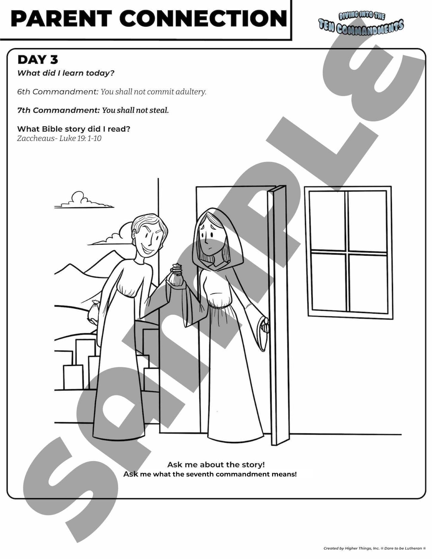 Higher Things Diving Into the Ten Commandments Vacation Bible School 2022