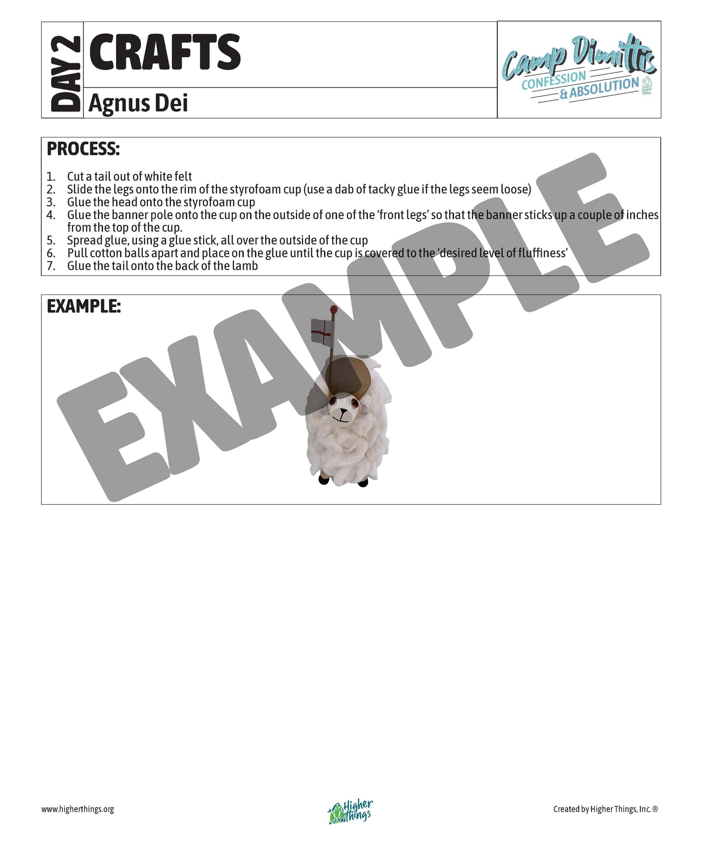 Higher Things - Camp Dimittis  Vacation Bible School 2026